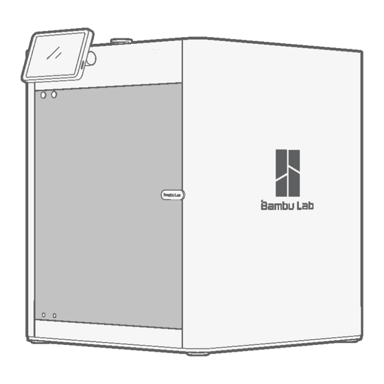 Bambu Lab X1 Quick Start Manual