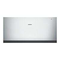 Gaggenau WSP222130 Instruction Manual