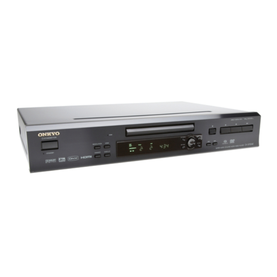 Onkyo DV-SP55 Service Manual