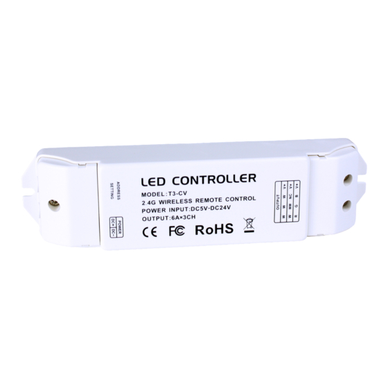 LED World T3-CV Manual