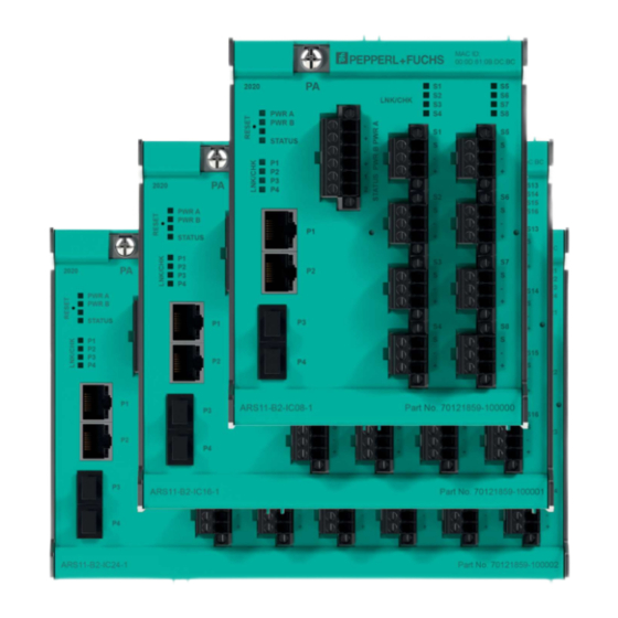 Pepperl+Fuchs ARS12-B2-IC16-1 Manuals