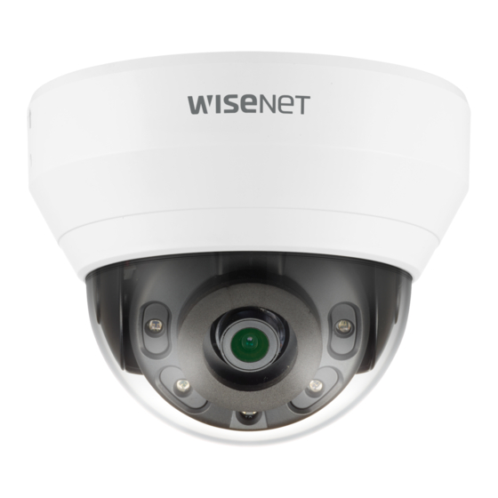 Hanwha Vision QND-6012R Quick Manual