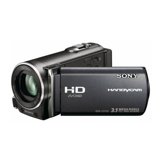 Sony Handycam HDR-CX110 Guia De Operaciones