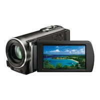 Sony HDR-CX110 - High Definition Flash Memory Handycam Camcorder Operating Manual