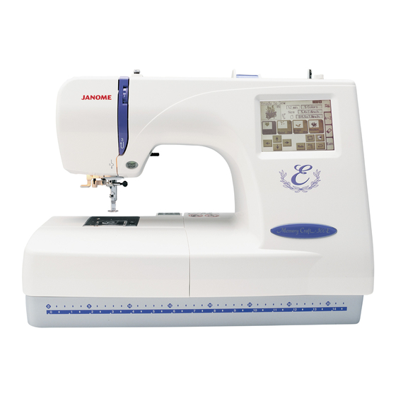 Janome Memory Craft 300E Instruction Book