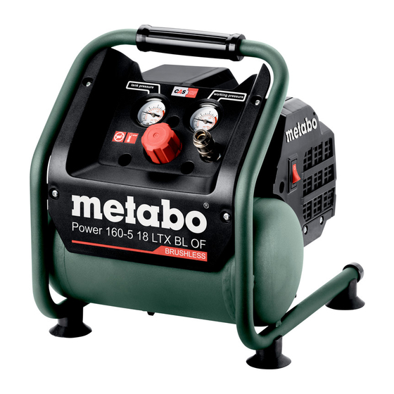 Metabo Power 160-5 18 LTX BL OF Manuals
