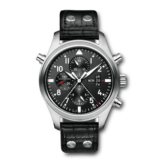 iwc PILOT’S WATCH DOUBLE CHRONOGRAPH Operating Instructions Manual