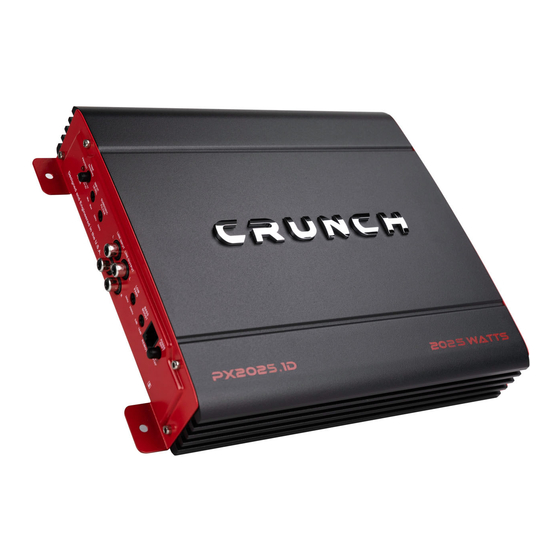 Crunch PX1025.2 Quick Start Installation Manual
