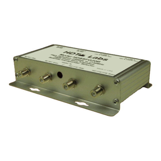 HDT HDSSFG20B Instruction Manual