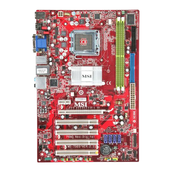 MSI P6NG Neo Series Manual