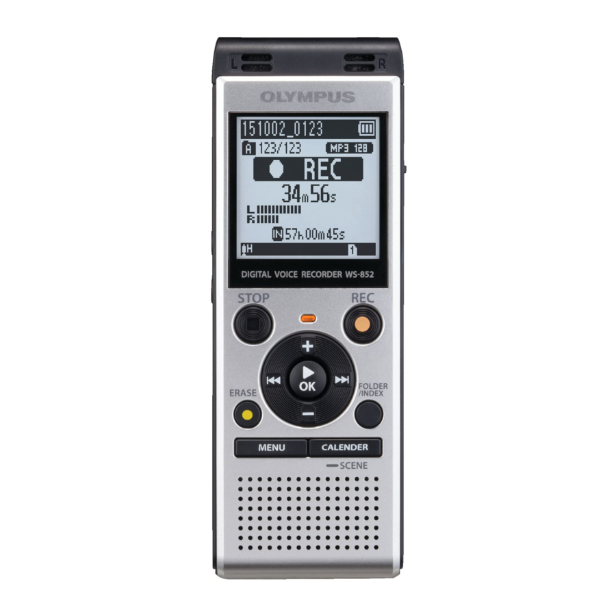 Olympus WS-852 Manual
