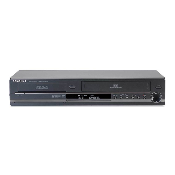 Samsung VR330 - DVD - DVDr/ VCR Combo Manuals