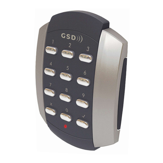 GSD 2 Door Pin and Proximity Installation & User Manual
