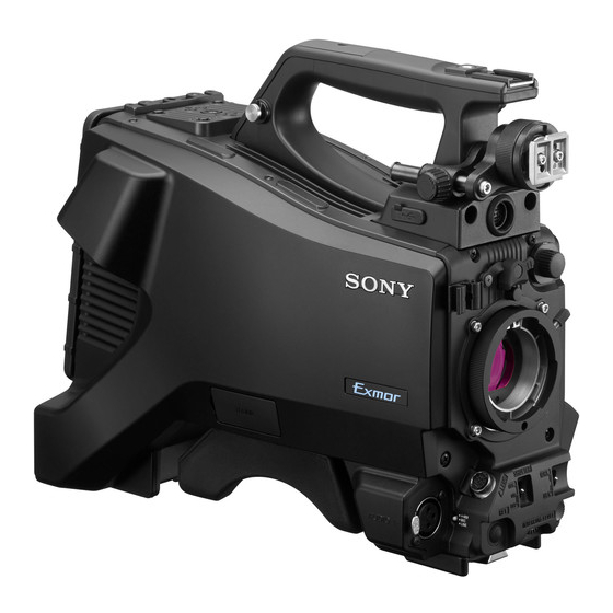 Sony HXC-FB80 HD Camera System Manuals