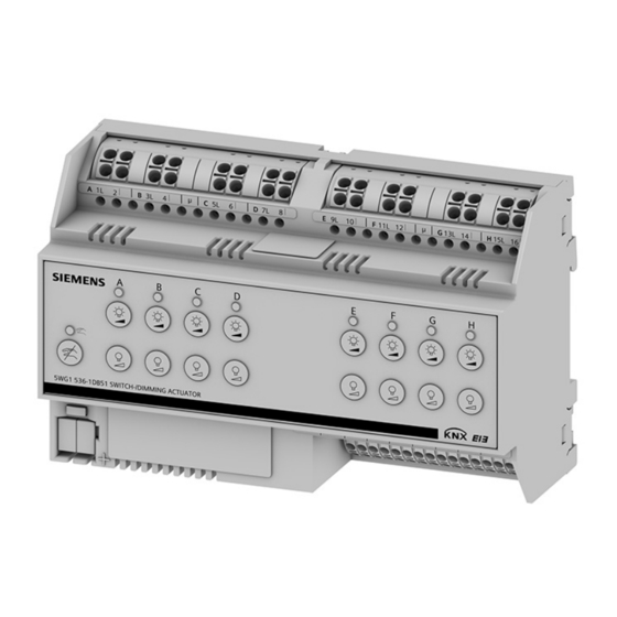 Siemens 5WG1 536-1DB51 Operating Instructions