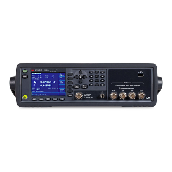 Keysight Technologies E4981A Service Manual