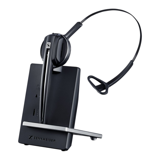 EPOS SENNHEISER IMPACT D 10 USB ML Quick Manual