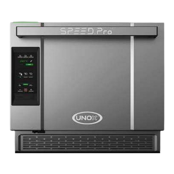 Unox BAKERLUX SPEED.Pro XASW-03HS-EDDS Manual