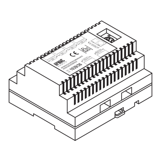 urmet domus IPervoice 1039 Installation Manual