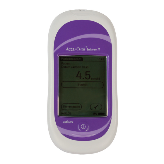cobas Accu-Chek Inform II Manual