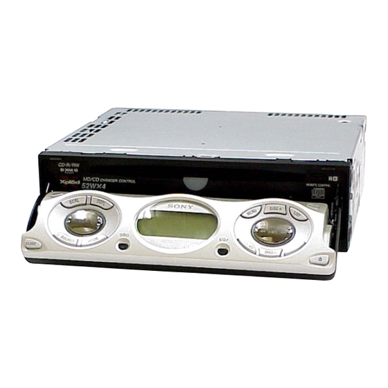 Sony Xplod CDX-M800 Service Manual