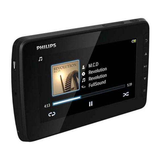 Philips GoGEAR SA4VD4 Quick Start Manual