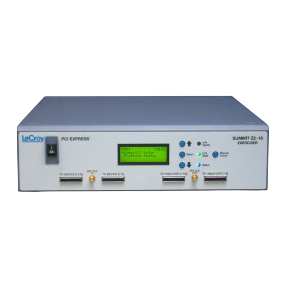 User Manuals: Teledyne Lecroy Summit Z2-16 Verification