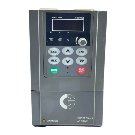 Crompton Emotron VSR Series Installation Manual
