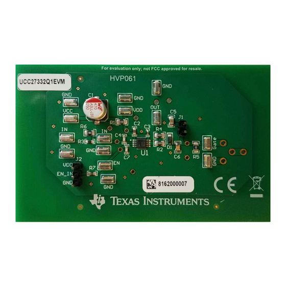 Texas Instruments UCC27332Q1EVM User Manual