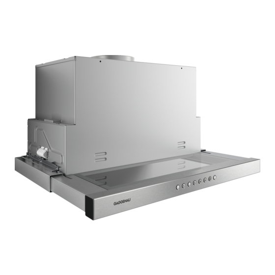 Gaggenau AF210761 Use And Care Manual And Installation Instructions