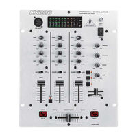 Behringer Pro Mixer DX626 Quick Start Manual