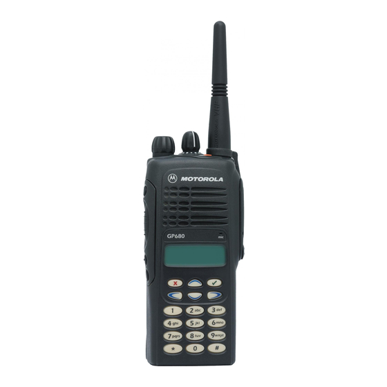 Motorola GP680 User Manual