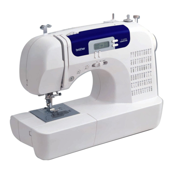  Instruction Manual for Brother CS6000i Sewing Machine…