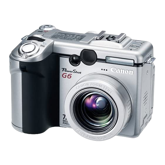 Canon 9685A001AA - PowerShot G6 Digital Camera Software Starter Manual