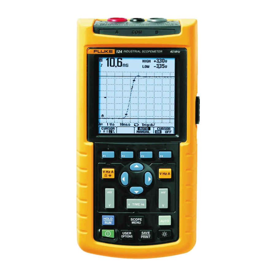 FLUKE 123 USER MANUAL Pdf Download ManualsLib