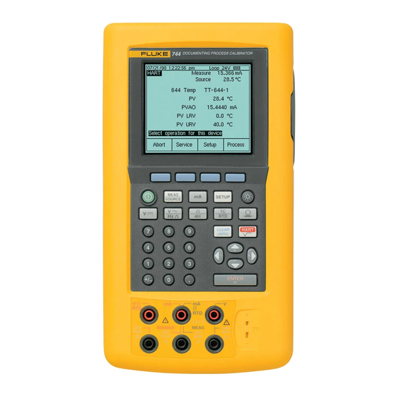 Fluke 744 User Manual