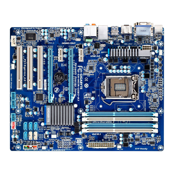 Gigabyte GA-H67A-USB3-B3 User Manual