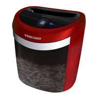 Black & Decker Paper Shredder cc800 User Guide