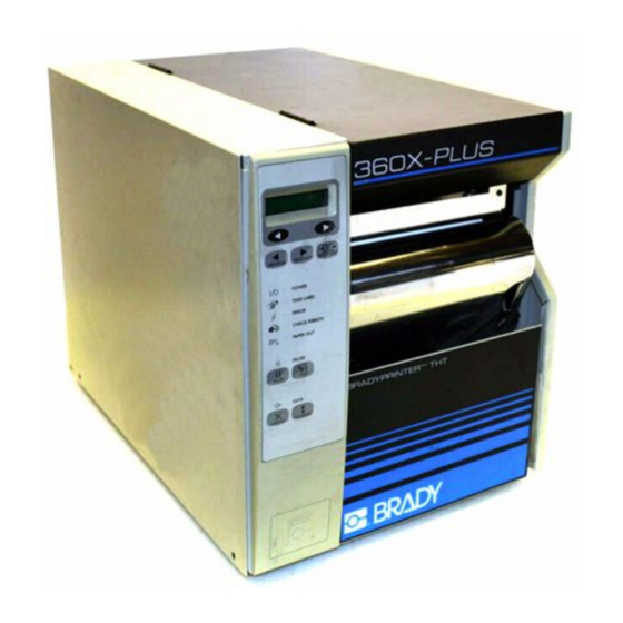 BRADY BRADYPRINTER THT 300XPLUS II MANUAL Pdf Download ManualsLib