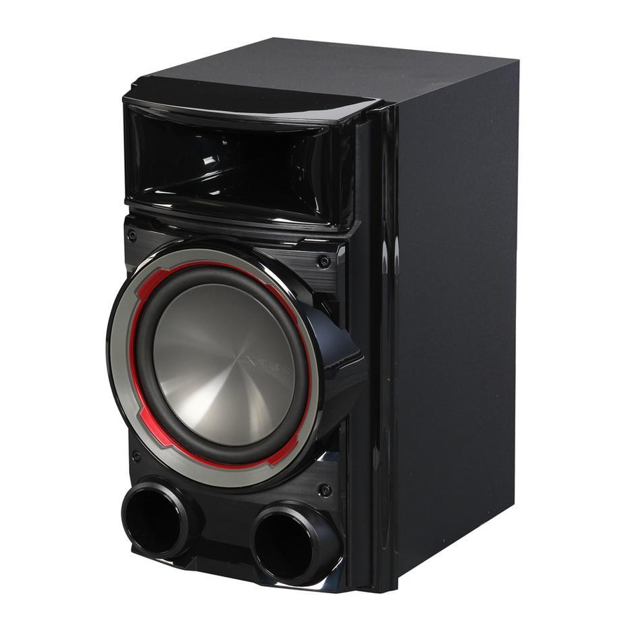 LG CM8430 and remote XBOOM 1200W 2.1 Channel BlueTooth Mini Shelf CD