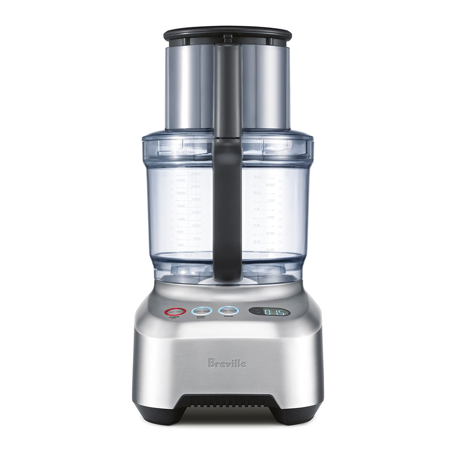 BREVILLE THE SOUS CHEF BFP800XL INSTRUCTION BOOK Pdf Download ManualsLib