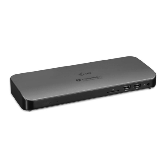 i-tec Thunderbolt 3 User Manual