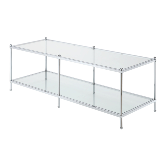 convenience concepts ROYAL CREST COFFEE TABLE Assembly Instructions