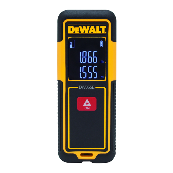 DeWalt DW055E User Manual