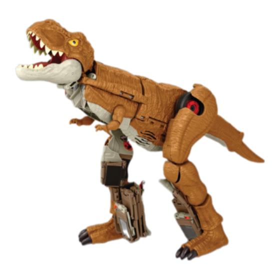 Mattel Jurassic World FIERCE CHANGERS CHASE 'N ROAR TYRANNOSAURUS REX Instructions