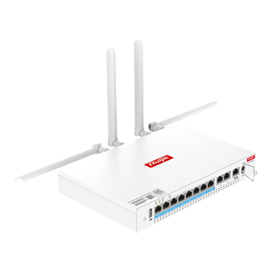 Ruijie RG-RSR830 Series Hardware  Installation And Reference Manual