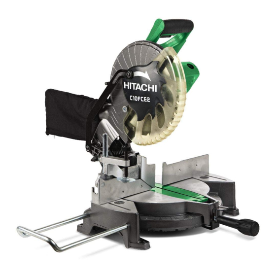 Hitachi C10FCE2 - 10 Inch Compound Miter Saw Parts List