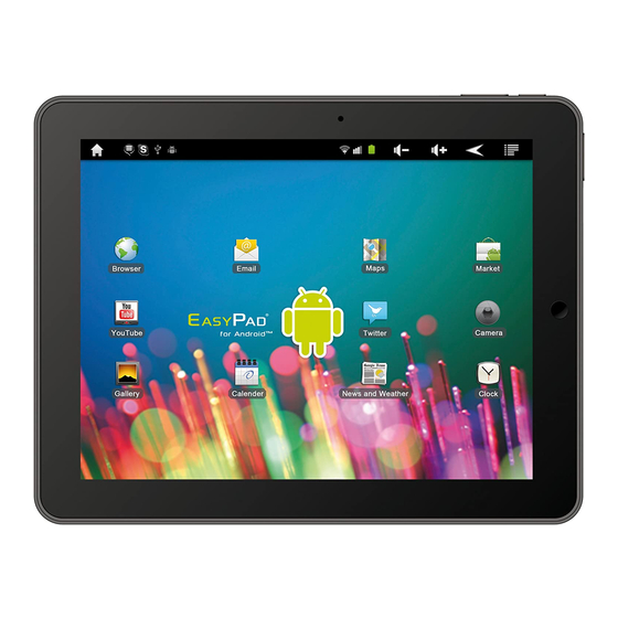 Easypix EasyPad 740 Android Tablet 7-inch Manuals