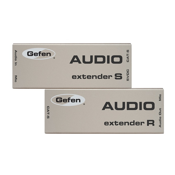 Gefen EXT-AUD -1000 User Manual