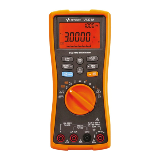 Keysight u1272a Quick Start Manual